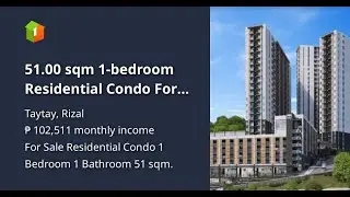 51.00 sqm 1-bedroom Residential Condo For Sale in Taytay Rizal - MODAN LOFT