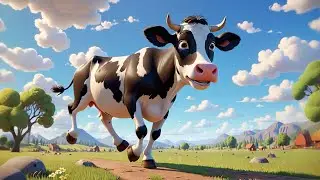 Cow&rsquo;s Cloud Surfing Adventure 🐮☁️ | Fun Kids Adventure Song | Preschool Educational Video