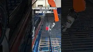 ROBOT WELDS BRIDGES! 🌉 Super Strong Rebar Welds!#weldingrobot #welding #migwelding #factory #robot