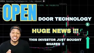 Opendoor Stock: We just got a new investor on board