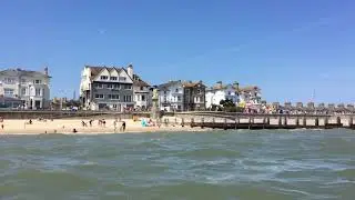 Swim with me at lovely Lowestoft beach, UK