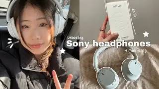Unboxing Sony WH-CH720N Headphones 🎧 review | Mini vlog, Unboxing Wasado magnetic lashesᵎᵎ 🎀