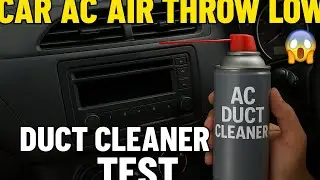 Car AC Air Throw Too Low? 😱 AC Duct Cleaner Test & Result! #carhacks