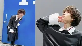 阿部亮平のふわふわパーマ風ヘア＆スカートルックに「かわいすぎ」「小顔で美人」と絶賛の声！「Jack In The Box」オフショット公開