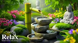 Relaxing Water Sounds for Anxiety Relief 🌿 Buddha Garden Sleep Music, Inner Peace & Deep Healing