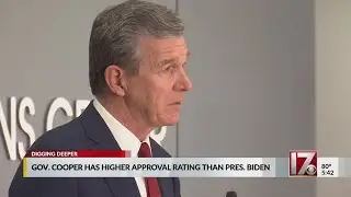 Cooper&rsquo;s approval rating above Biden, Dems in NC, poll shows