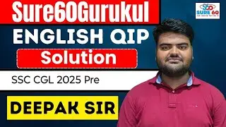 QIP-  1213   ENGLISH  SOLUTION  SURE 60 GURUKUL