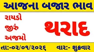 community price 02-01-2026|આજના થરાદ માર્કેટ યાર્ડ ના ભાવ|બજાર ભાવ આજના| Tharad market yard