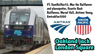 [60 FPS] Oakland Jack London Square train action (10-15-2022)