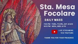 Sta Mesa Focolare Online Mass 07:00 PM January 21, 2026