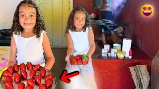 Fizemos o MORANGO DO AMOR no Palito no Sítio da Vovó