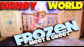 FROZEN - ANNA & ELSA PRINCESS MEET & GREET AT EPCOT - WALT DISNEY WORLD