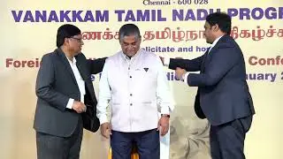 Mr. Mubarak Ali - CEO, Max Star Resources, KL, Malaysia receiving Crown Jewel of World Tamils Award
