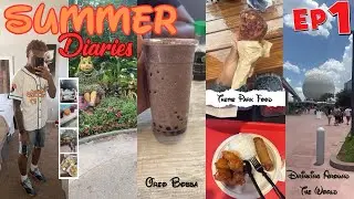 SUMMER DIARIES EP1 🌞|| drinking around the world + shopping + theme park food & more!