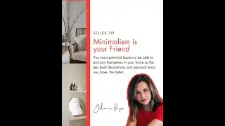 SELLER TIP: Minimalism is your Friend #JohannaHomeSellingTips #MinimalismMagic #Selling #shorts