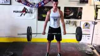 96born (15y) Hockey Player 225lbs HANG CLEAN- BTNL TRAINING