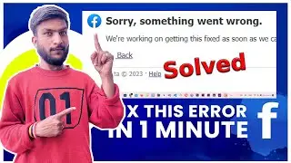 Something went wrong facebook log in how to fix fb Error Showing something went wrong #fberror