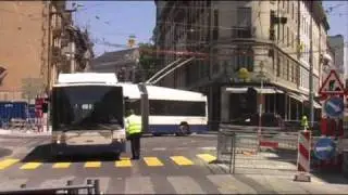 Genève : Essais trolleybus/ Boucle des Bains 24 06 2010.wmv