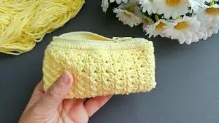 SUPER IDEA‼️CROCHET WALLET / BAG MAKING HOW TO 💯 How to make a crochet wallet / bag / pencil case