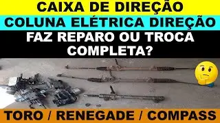 Caixa de direção e coluna elétrica da direção, faz reparo ou troca completo? Toro Compass Renegade