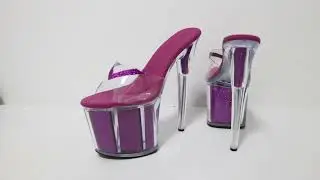 Sorbern Perspex Transparent High Heel 20Cm Exotic Dancer Slippers Transparent Sandals Summer Slides