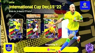 Potw international cup dec 15 '22 pack opening | efootball 2023 mobile