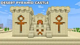 Minecraft : How To Build Desert Pyramid Castle In 1.19