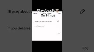 Hinge prompts that cook