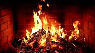 12 Hours of Real Fire 🔥 | Deep Sleep, Relaxation & Stress Relief | Cozy Fireplace Sounds