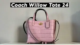 NEW: Coach Ice Purple Willow Tote 24