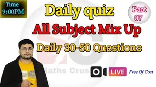 Daily quiz live session!!Maths Crush is going live!#live #dailyquiz #student #teacher #livestream