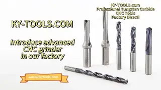 How we use CNC grinder to make carbide end mills, drills and special cutters. #cnc #grind #endmills