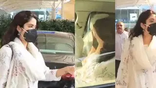 Jhanvi kapoor return from Lucknow after shoot l #Jhanvikapoor #Celebrityworld #Trending #Trending