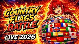 FLAG SOCCER LIVE 🚩 | Type Your Country | LAST ONE WINS - 24.01.2026 #1