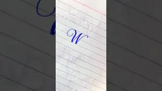 How to write | W | with cut marker #youtubeshorts #letterwriting #shorts #viral