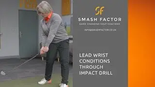 Lead wrist conditions through impact area of your golf swing