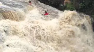 Two Kayakers at Falls Park, Greenville, SC