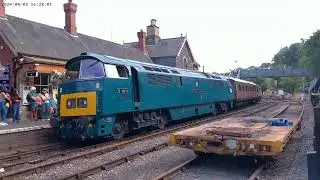 D1015 Western Champion arriving at Highley