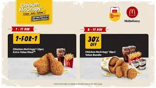 McDonald&rsquo;s &ndash; 11.11 Promo Range (1-for-1 and more)