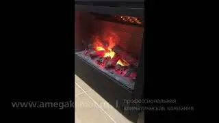 Электрический каминс паром (эффект живого огня) Real Flame Helios 26