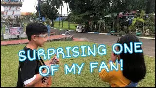 1ST TIME MEETING A FAN AND SUPRISING A FAN (SHE CRIED!)