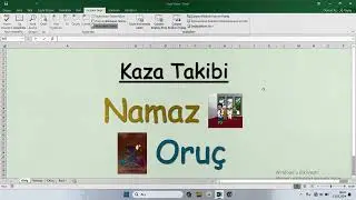 #Excel Namaz - Oruç Kaza Takibi