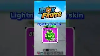 ⚡Lightning Green Skin Showcase !! 😱 #roblox #bloxfruits