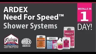 ARDEX Need For Speed&trade; - Shower Systems
