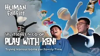 Human Fall Flat (Splitscreen Co-Op) | Game Session with Family