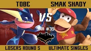 Three River Rumble #35 Losers Round 5 - Tobe (Greninja) vs. SMAK | Shady (Diddy Kong) - SSBU