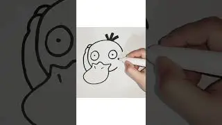 Рисуем покемона-утконоса #паук #иллюстрация #shortsfeed #shorts