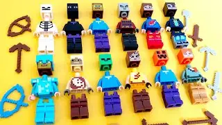 LEGO Minecraft Minifigures | Lego Minecraft Character Video Games | Unofficial Lego