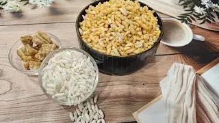 Gur vale murmure | Crispy Jaggery Coated Puffed Rice Snack | Healthy Winter Snack