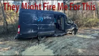 I Got The Amazon Van Stuck SMH (New Amazon Delivery Driver)
